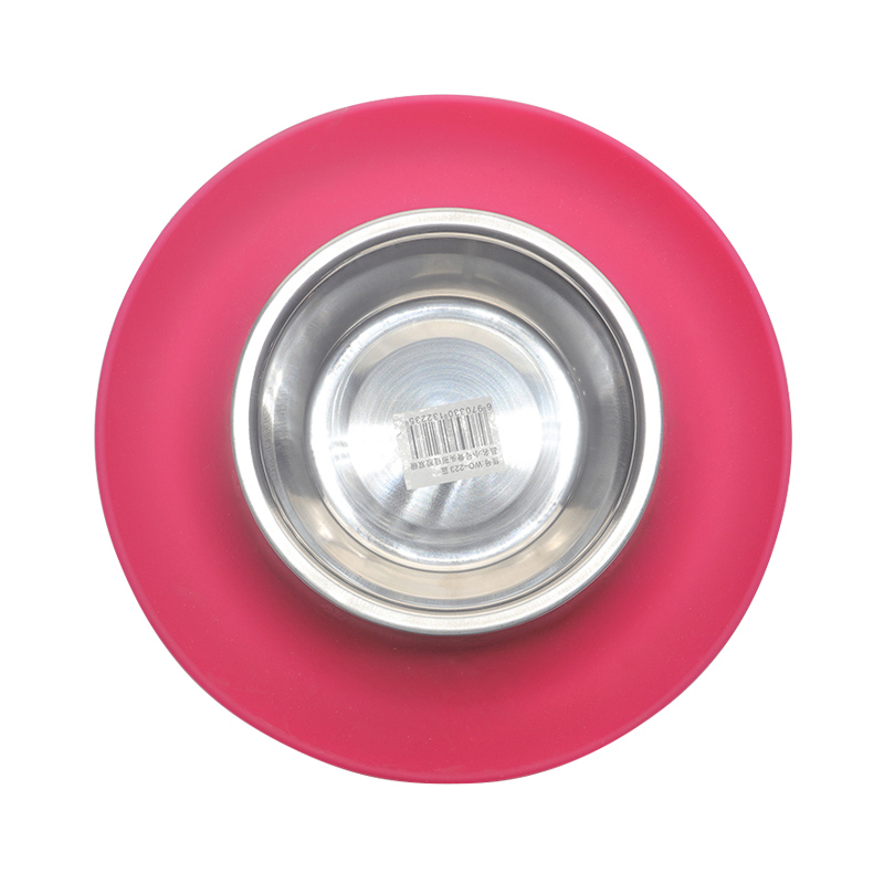 環(huán)保硅膠碗紅綠兩色，可供中小型寵物使用